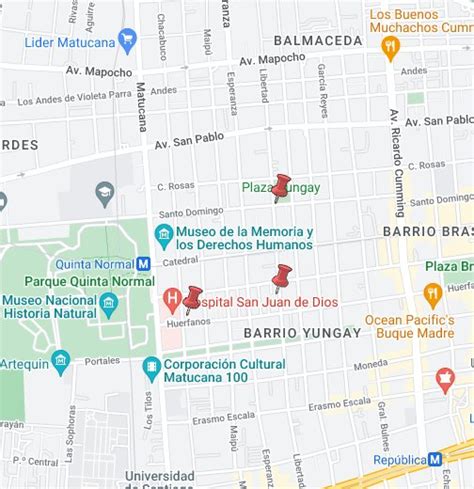 barrio yungay google maps